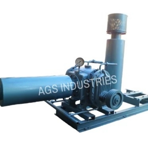 Twin Lobe Water Cooled Blower - Metal Blue | High Efficiency Durable Low Noise Vibration Resistant