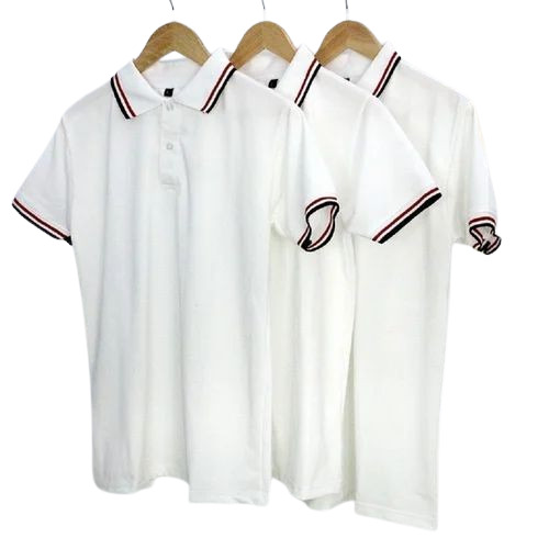 White Cotton T- Shirts - Age Group: Adult