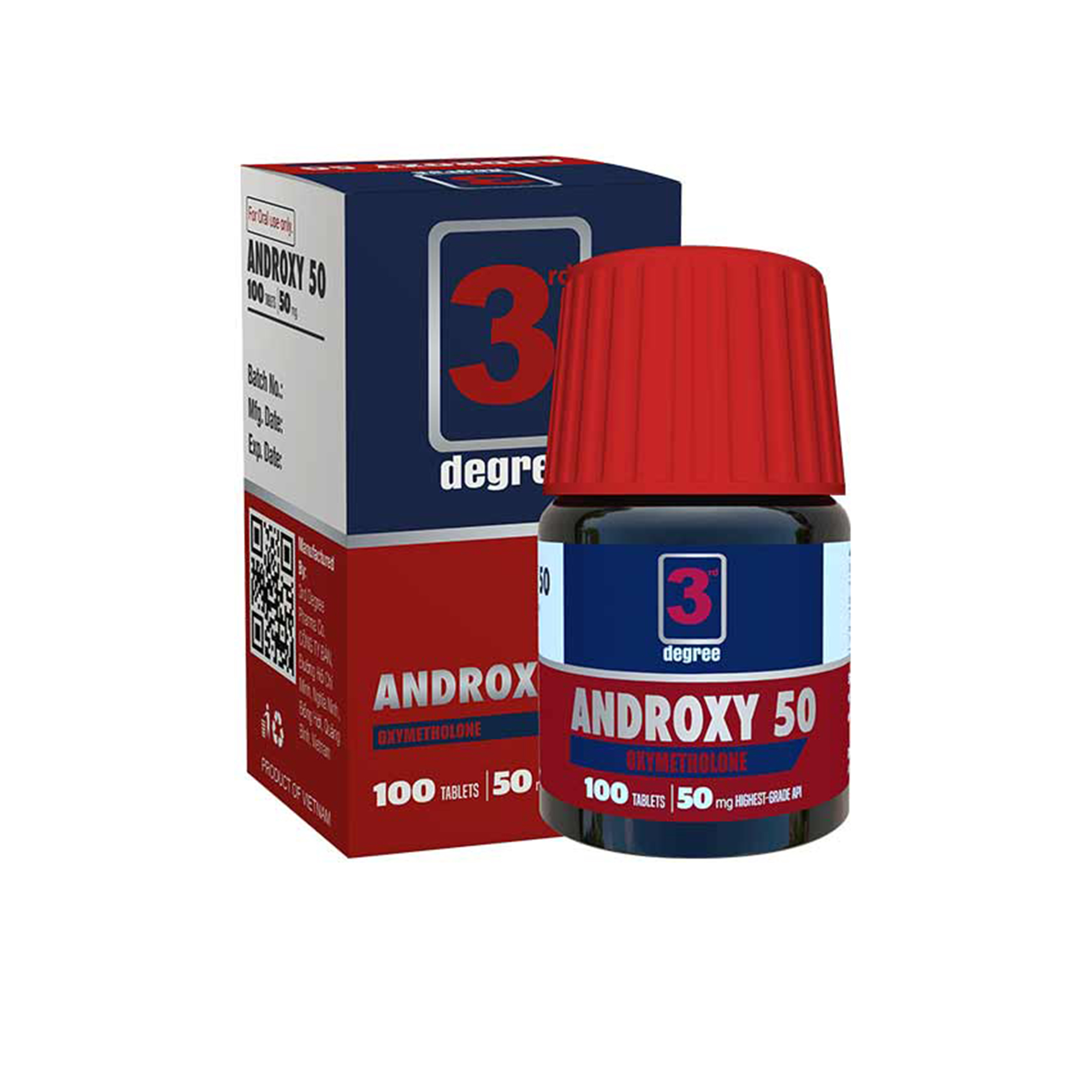 3 Rd Degree Androxy, 100 Tablets