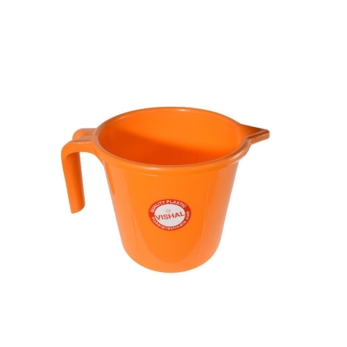 Deluxe Plastic Mug (1.5 Ltr) - Color: Orange