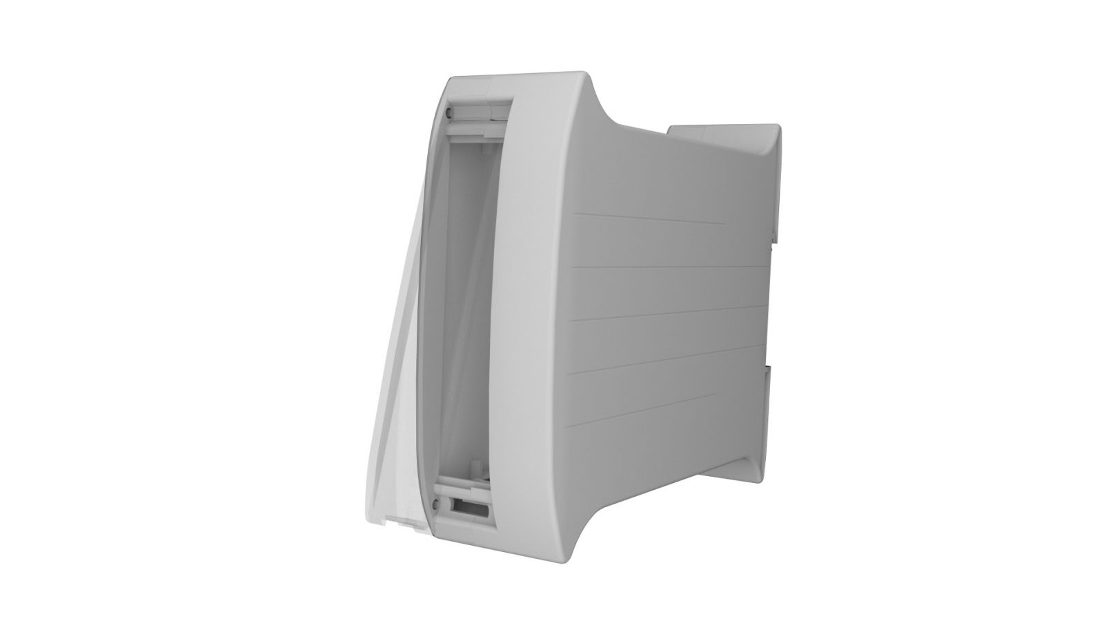 Din Rail Enclosure - 17.5/22.5/35 mm Thickness, White, Durable, Smooth Finish Enclosure for Automation Panels