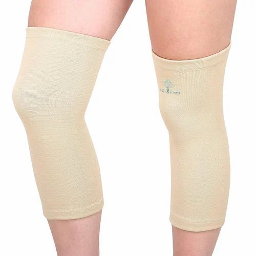 Nylon Knee Support - Standard Size, Skin Color | Comfortable, Skin Friendly, Portable, Box Packed