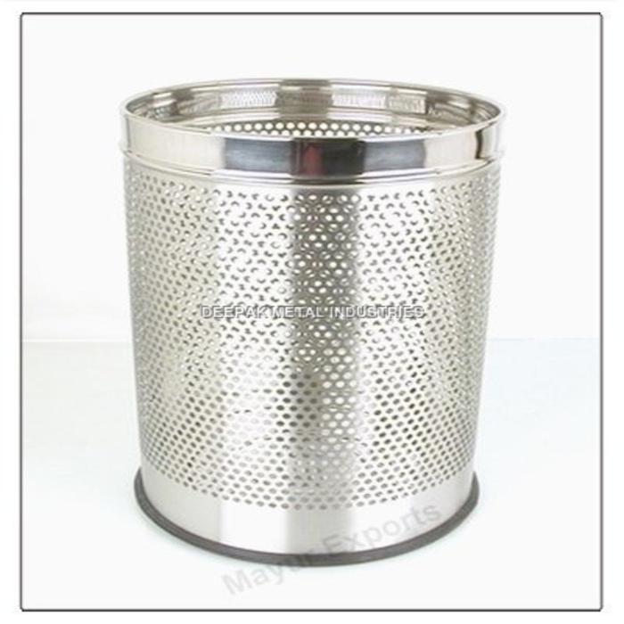 Perforated Bin - Stainless Steel, 5 Kg, Silver | Manual Operation, Airflow Design, Odor Reduction