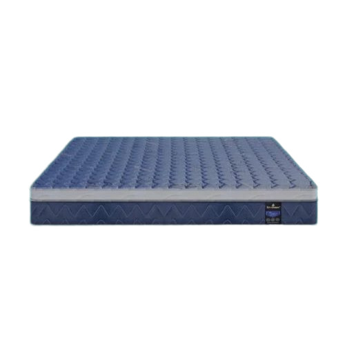 Pu Foam Bed Mattress - Nylon, Double Size, Blue, 5 Inch Thickness | Anti-Bacteria, Easily Assembled, Lightweight, Modern Rectangular