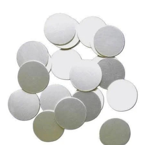 Small Aluminium Sheet - 100 Pieces, Silver Polished Round | Reflective Finish, Rust Proof, Precision Cut, Versatile