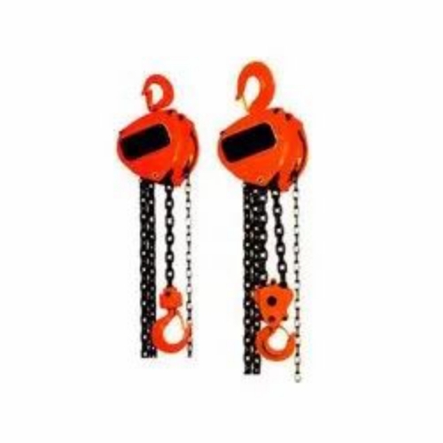 5 Ton Electric Chain Pulley Block - Metal, Compact Red, Chain Driven | Easy To Use, Durable, Corrosion Resistant