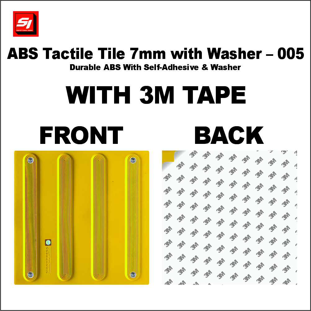 Abs Tactile Tile 7Mm With Washer And 3M Tape 005 - Color: Yellows / Golds