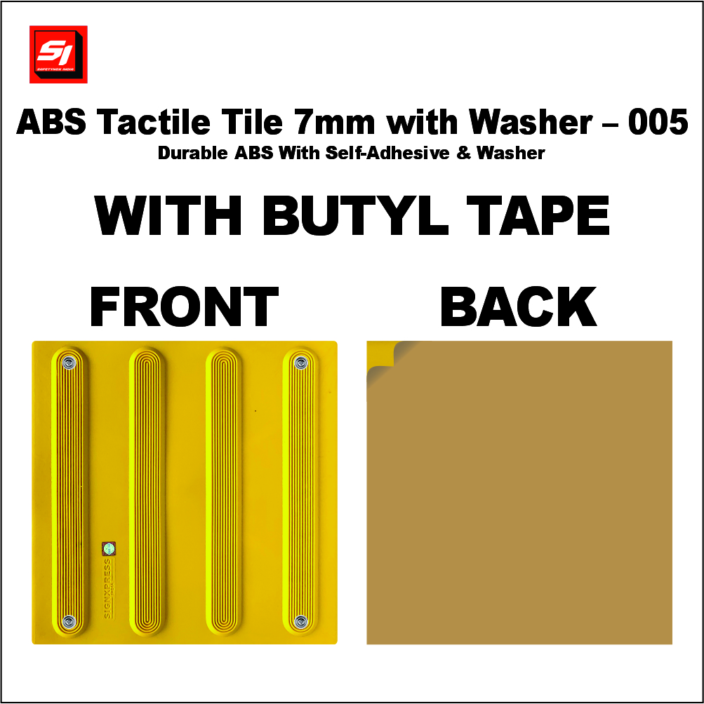 ABS Tactile Tile 7MM with washer and Butyl Tape 005