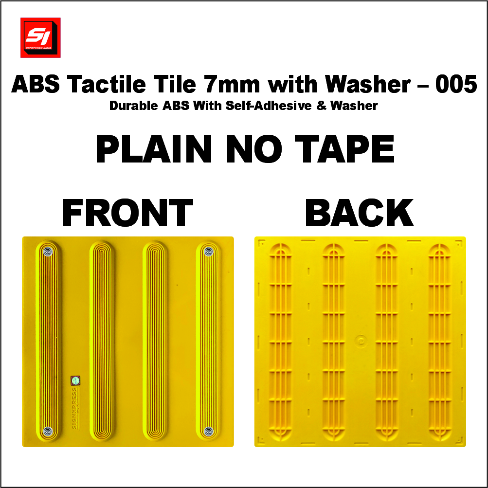 ABS Tactile Tile 7MM with Washer Plain 005
