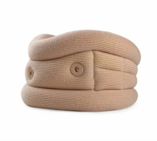 Cervical Collar Soft - Brown, Standard Size | Comfortable, Skin Friendly, Portable, Eco Friendly Box Packaging