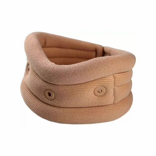 Cervical Neck Support - Standard Size, Brown Color | Comfortable, Skin Friendly, Portable, Eco Friendly, New Condition