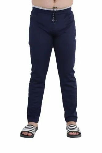 Men Blue Casual Wear Cotton Lower - Regular Fit, Full Sleeves, Breathable | Anti UV, Quick Dry, Comfortable Fit