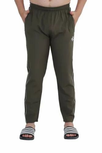 Men Plain Brown Cotton Lower - Full Sleeves, Regular Fit, Breathable, Anti UV, Quick Dry, Machine Washable