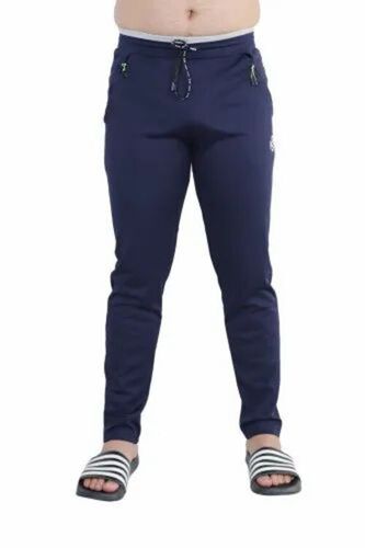 Men Plain Cotton Lower - Navy Blue, Full Sleeves, Regular Fit, Breathable | Anti UV, Quick Dry, Wrinkle Resistant, Comfortable Fit