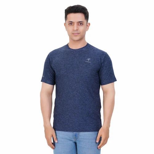 Navy Blue Plain T Shirt