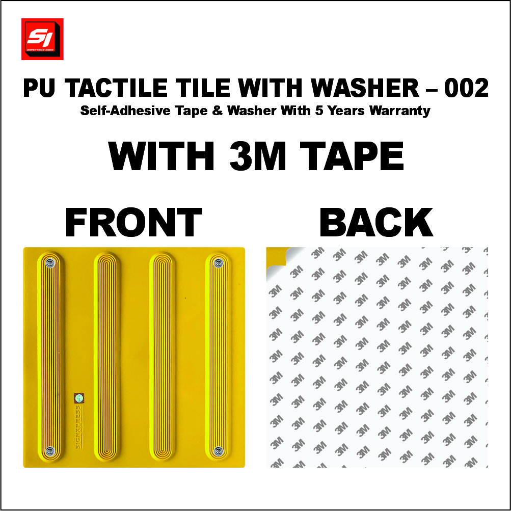 PU Tactile Tile with Washer and 3M Tape 002