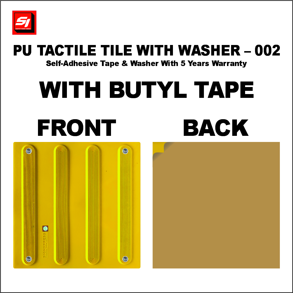 PU Tactile Tile with Washer and Butyl 002