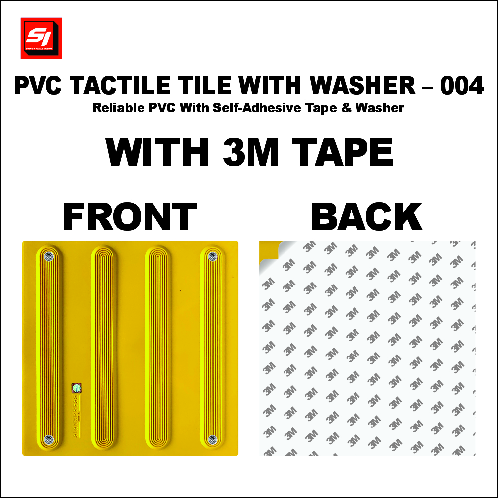 PVC Tactile Tile with Washer and 3M Tape 004