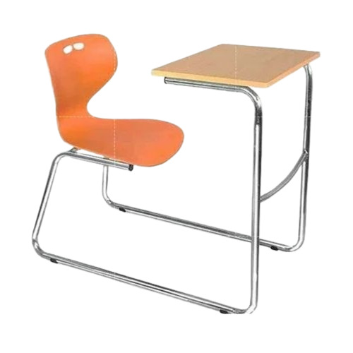 Single Seater Classroom Desk - Wood 24x24x30 Inch Brown, Termite Proof Polished Finish