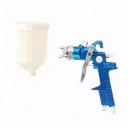 Traditional Spray Gun - Stainless Steel, White and Blue, Aluminum Alloy | Easy Handling, Efficient Coating, Low Overspray, Comfortable Grip