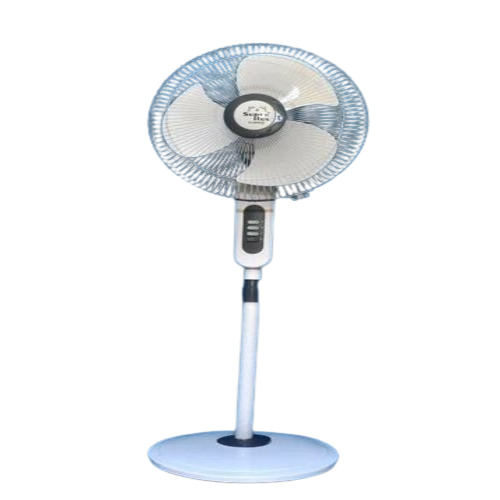 1660rpm Super Plus Pedestal Fan - Stainless Steel, 450mm, Silver | 3 Blades, Electrical, Industrial Use, 1 Year Warranty