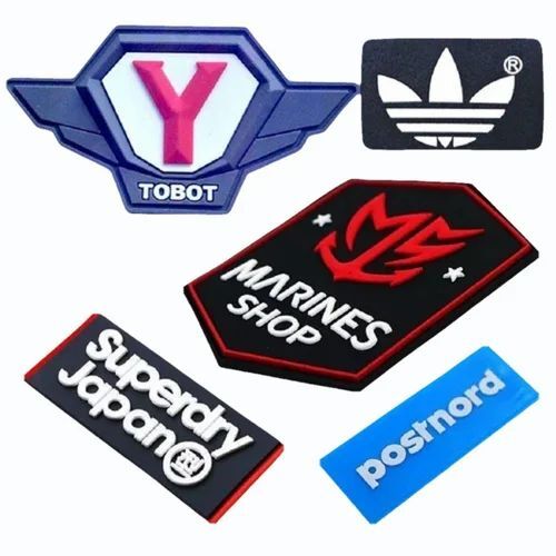 4mm Rubber Bag Labels - Rubber, 4mm Thick, Multicolor | Eco Friendly, Lightweight, Waterproof, Fine Finish, Rectangular Shape