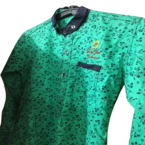 Fancy Casual Printed Shirt - Cotton, Multicolor, Full Sleeves, Regular Fit | Breathable, Stylish, Washable, No Fade
