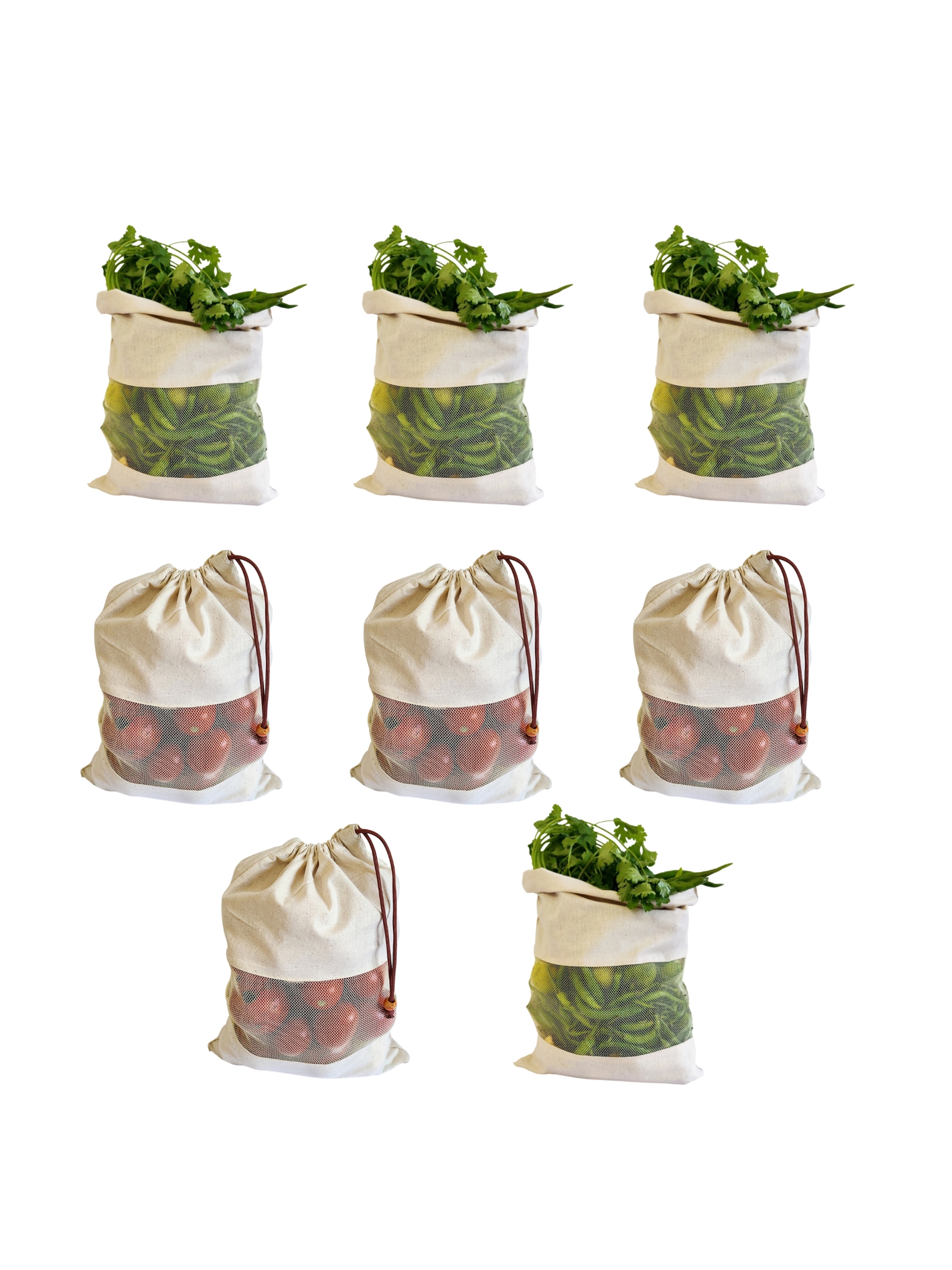 Fridge Vegetable Bags - Color: White