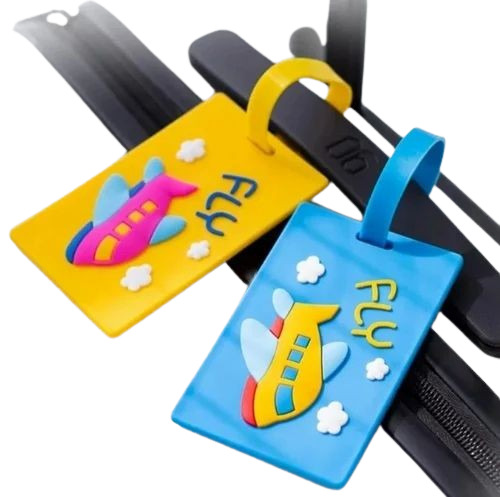 Rubber Tags For Bags - Rubber, Customized Size, Multicolor | Eco Friendly, Lightweight, Waterproof, Digital Print