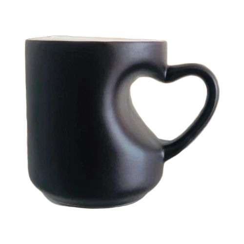 Black Heart Coffee Mugs