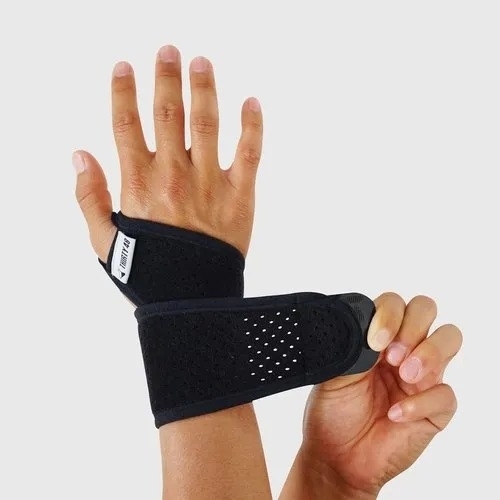 Black Wrist With Thumb Loop Wrap