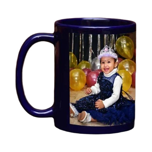 Blue Patch Sublimation Coffee Mugs - Ceramic 350 ml, Multicolor Printed, Durable Fine Finished
