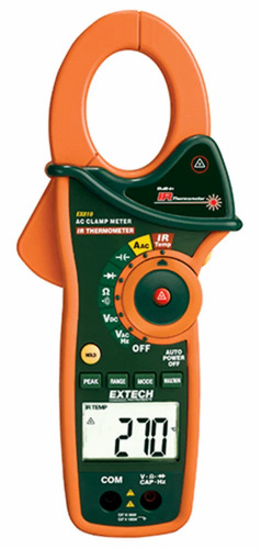 Ex810 1000 A AC Clamp Meters + IR Thermometer - Plastic, Standard Size | Digital Display, Industrial Use, Durable, Long Lasting