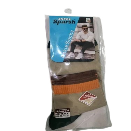 Ladies Soft Cotton Socks - Cotton, Ankle Length, Multicolor | Anti Wrinkle, Fancy and Warm, Quick Dry, Washable