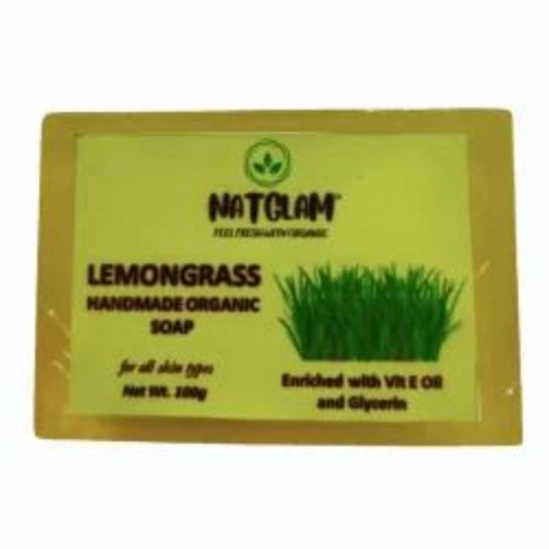Lemongrass Handmade Organic Soap, Packaging Size: 100gm