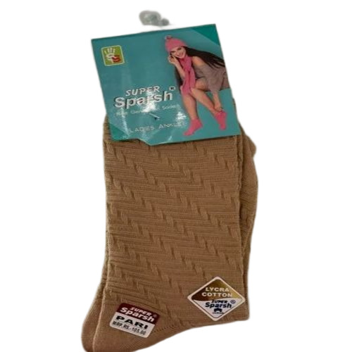 Men Brown Cotton Socks