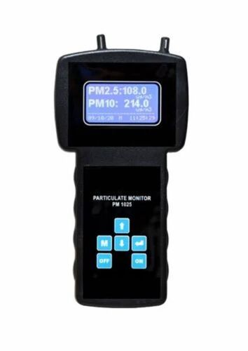 Portable Air Quality Monitor - Black, Good Quality | Battery Powered, Industrial Use, 1 Year Warranty