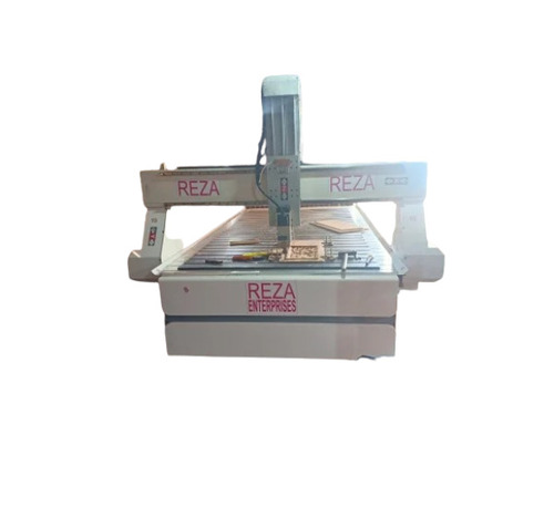 Single Spindle CNC Wood Engraving Router - Metal 1500x3000mm White Blue Grey, 6kW 4 Axis, PLC Control, Automatic