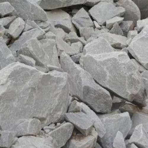 White Dolomite Lumps - High Purity Dense Grey Material Heat Resistant Durable Composition
