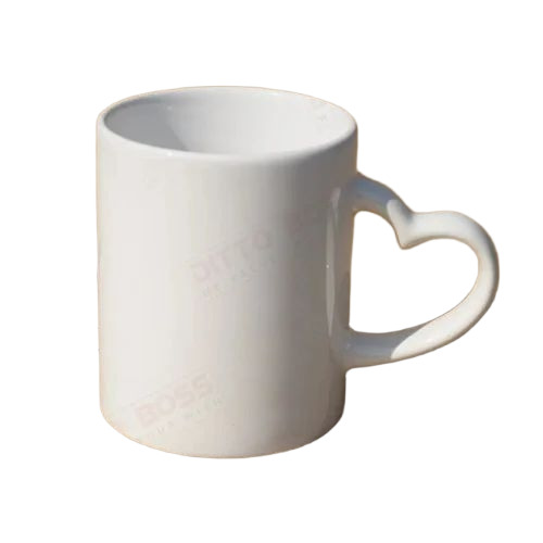 White Sublimation Coffee Mugs - Ceramic 250 ml, White | Plain Design, Fine Finished, Durable