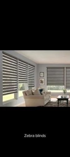 Window Blinds - PVC White Roller | Foldable Horizontal Pattern Home Office Use