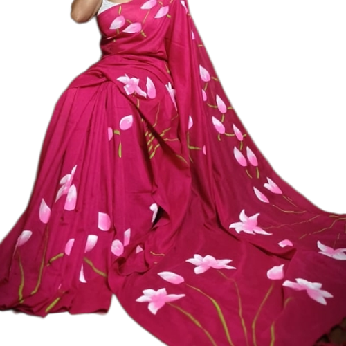 Khadi Handprint Saree