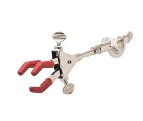 Retort Clamp - Metal and Plastic, Standard Size, Silver and Red | Tested Quality Standards, Customizable