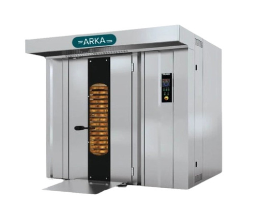 36 Trays Rotary Rack Bakery Oven - Stainless Steel, Silver, Semi Automatic, Diesel Powered, 400kg Capacity, 400â°c Max Temperature, Single Door, Portable | 1 Year Warranty