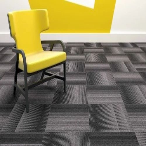 5mm Grey Carpet Tiles - Ceramic Mosaic, 1x2 Feet, Floral Design, Matte Finish, Exterior Use