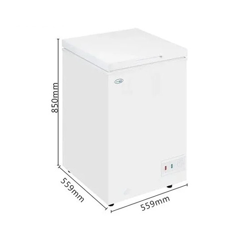 Chest Freezer 100 Ltr - 105l, White, Top Open Door, -24â°c To +8â°c | Automatic Defrost, 220v Electrical