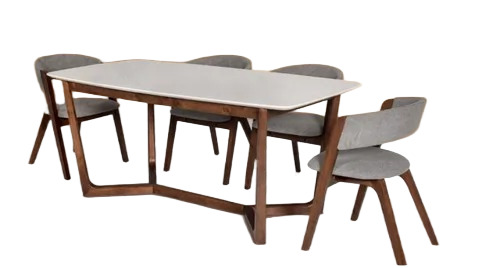 Fancy Marble Top Dining Table Set