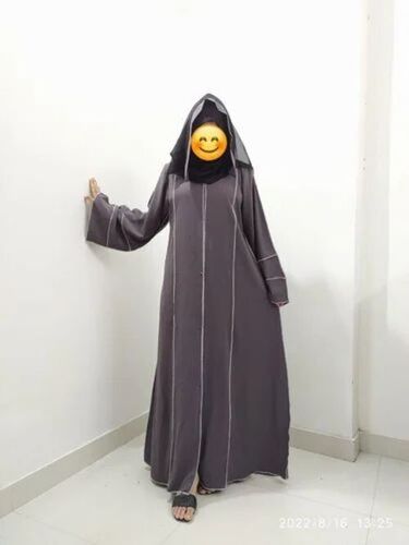 Front Frill Open Abaya