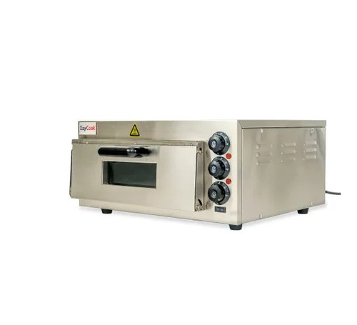 Po-404 Single Deck Pizza Oven - Stainless Steel, Silver, 3.5 Kw | Semi Automatic, Electric, 220 Volt