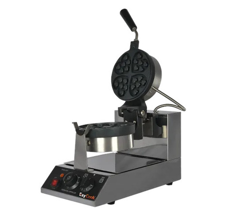 Rotating Heart N Type Waffle Baker - Stainless Steel, 220-240V | Electric, Easy to Use, Square, Round, Rectangular